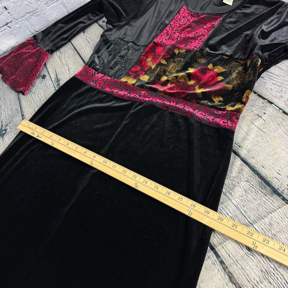 Vintage Studio Ease Velvet Patchwork Whimsigoth M… - image 7